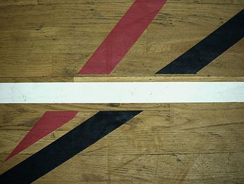 Basketball hall indoor wood parquet field room. empty sporting hall