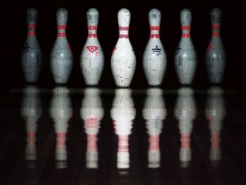 Close-up of objects on table