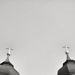 View of crosses