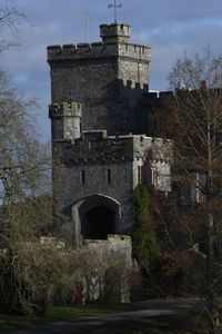 Low angle view of historic building against sky