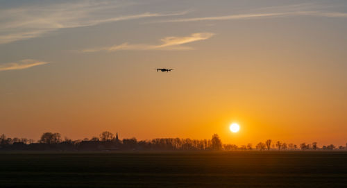 Scenic view of sunset