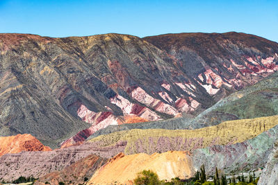 Scenic view of mountain range