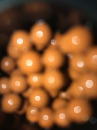 Defocused image of illuminated lights