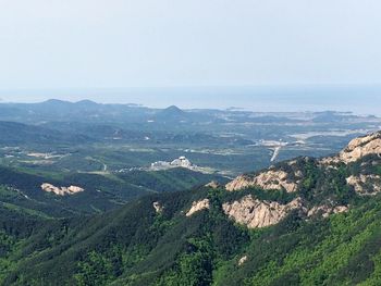 Scenic view of mountains