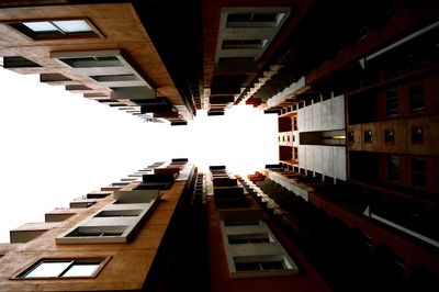 Low angle view of buildings against sky