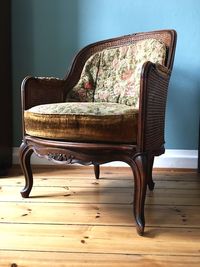 Chair on table at home