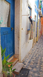 Houses by window