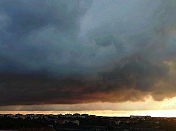 Cloudy sky at sunset