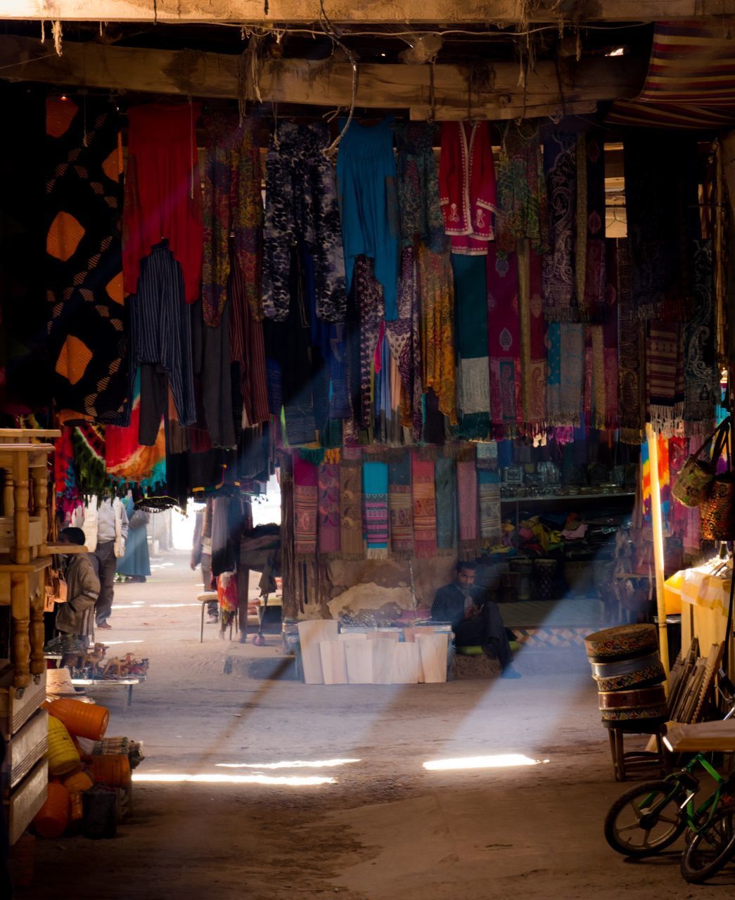 PANORAMIC VIEW OF MARKET STALL