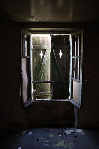 Interior of abandoned building