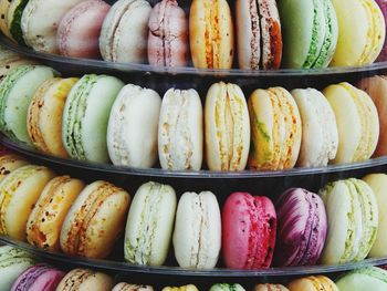 Full frame shot of macaroons