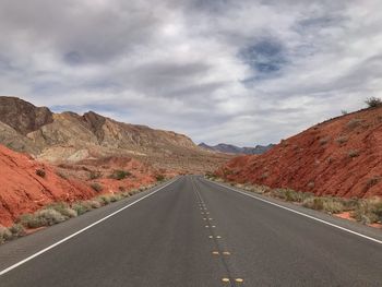 Orange hills along north shore road in lake mead national recreational area