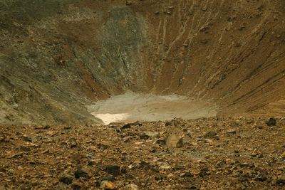 Rock formations on land