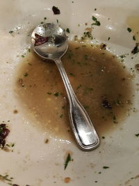 Close-up of bread in plate