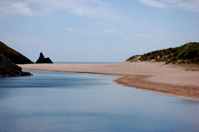 Scenic view of sea against sky