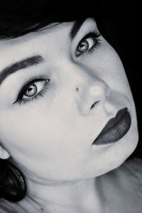 Close-up portrait of young woman