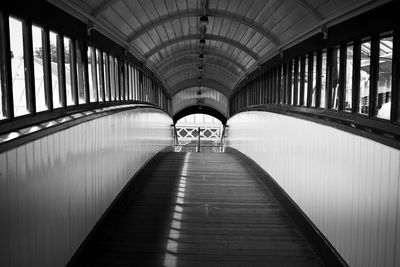 View of empty tunnel