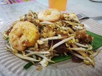 Close-up of food in plate