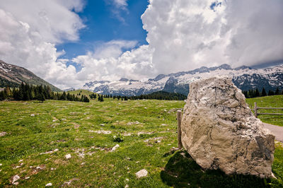 Scenic view of landscape against sky