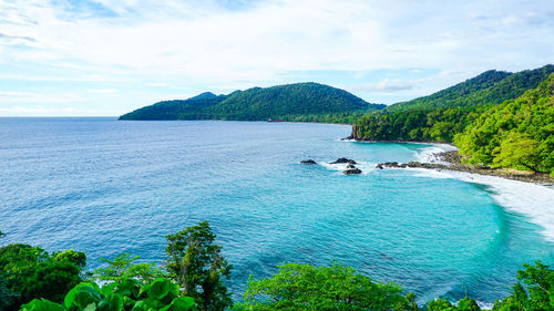 Scenic view of sea against sky