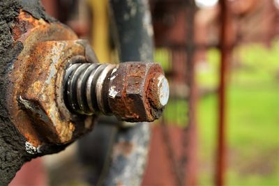 Close-up of rusty metal