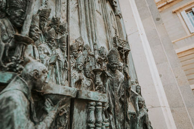 Low angle view of statue