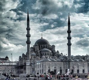 Church against cloudy sky