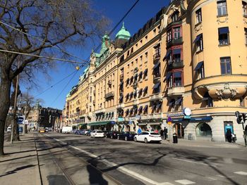 View of city street