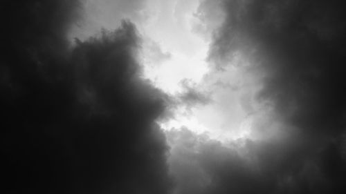 Low angle view of storm clouds in sky