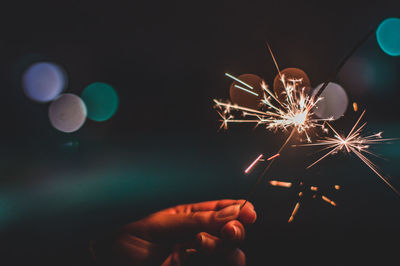Light painting at night