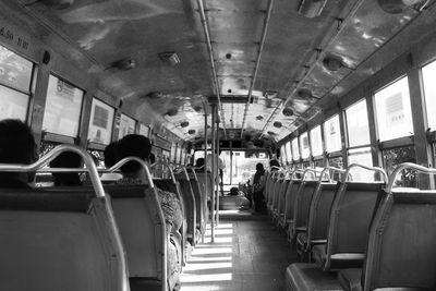 Interior of train