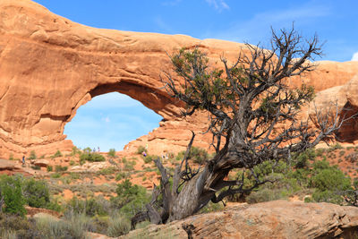 Scenic view of rock formations