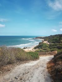 Scenic view of sea against sky