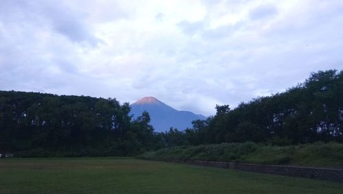 Scenic view of landscape against sky