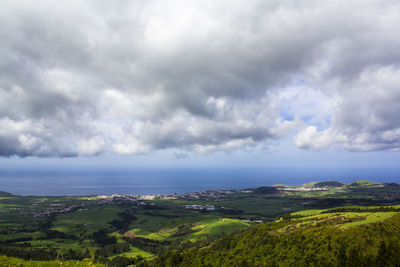 Scenic view of landscape against sky