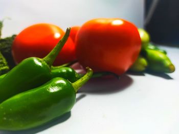 Close-up of tomatoes in plate
