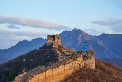 Man standing on mountain