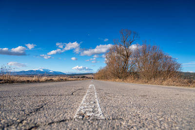 Country road in bulgaria at autumn.