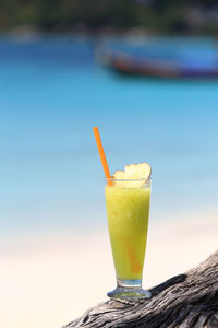 Close-up of drink on table