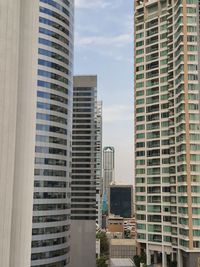 Low angle view of buildings against sky