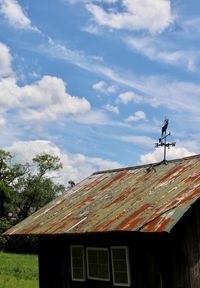 Low angle view of building against sky