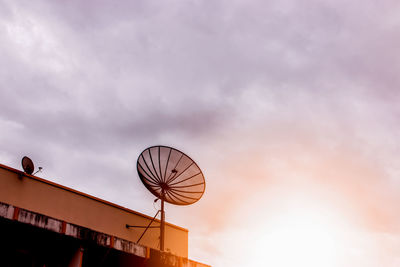 Low angle view of built structure against sky