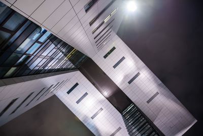 Low angle view of modern building against sky