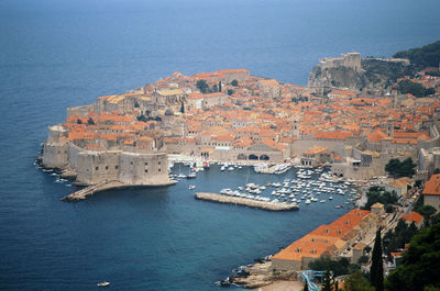 High angle view of a city