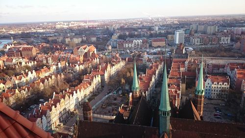 Aerial view of city