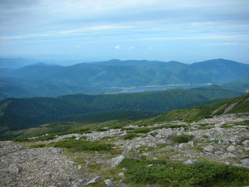 Scenic view of landscape against sky