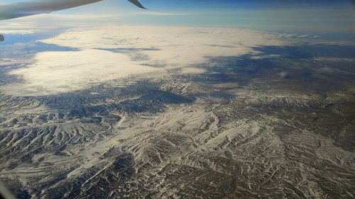 Aerial view of landscape against sky