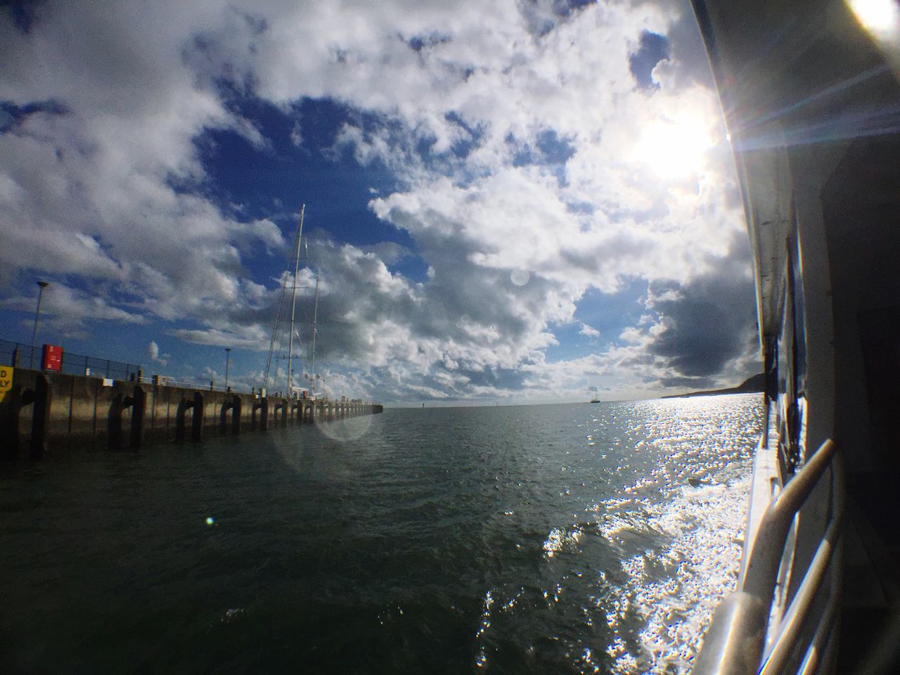 water, sea, sky, horizon over water, cloud - sky, scenics, beauty in nature, tranquility, tranquil scene, cloudy, nature, cloud, beach, reflection, idyllic, shore, sunlight, outdoors, no people, day