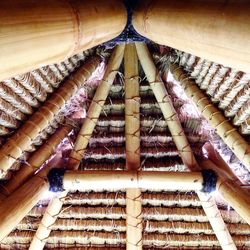 Low angle view of ceiling