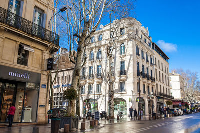 Street amidst buildings in city